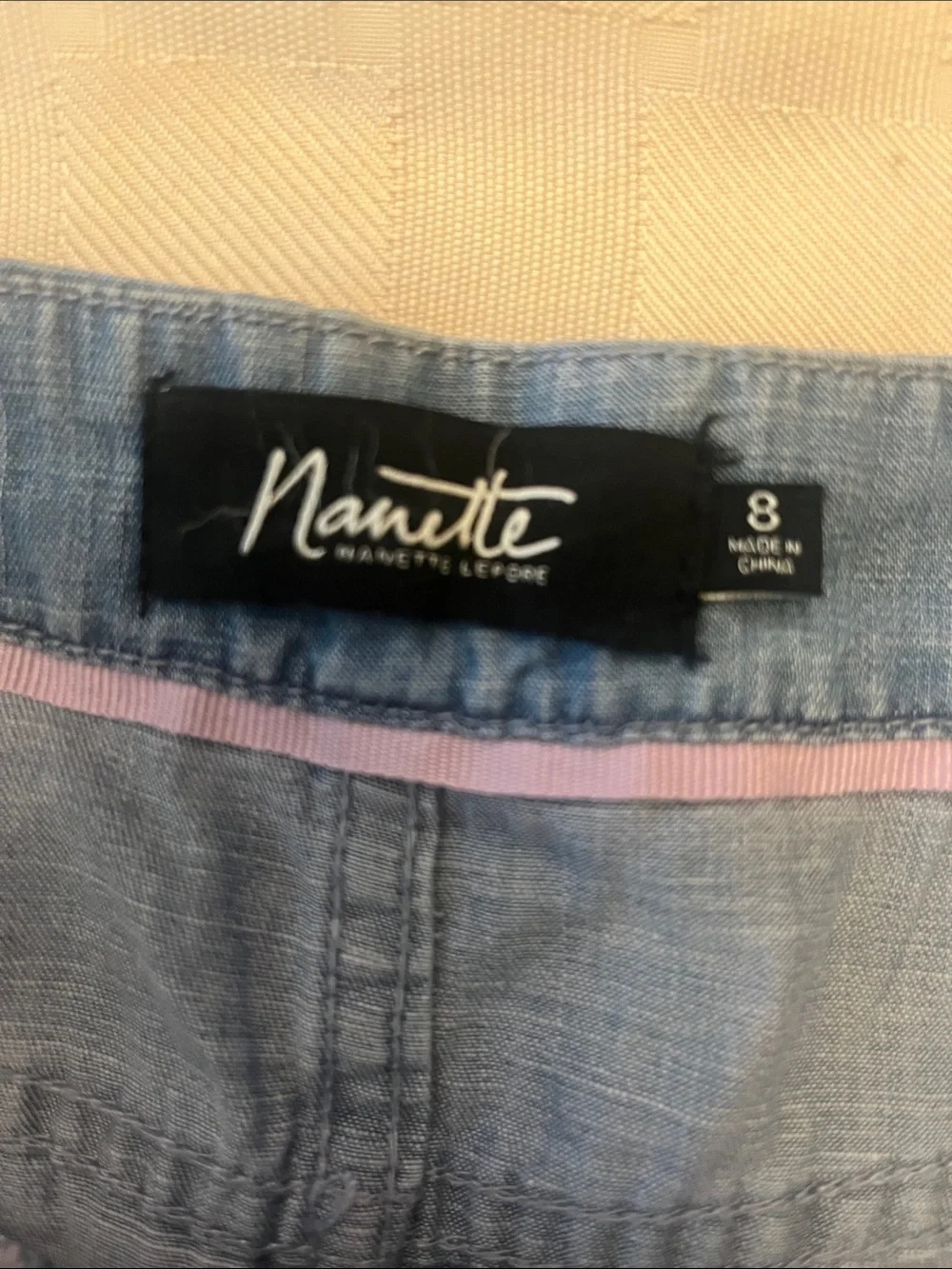 Nanette Lepore Light Blue Denim Midi Pencil Skirting size 8